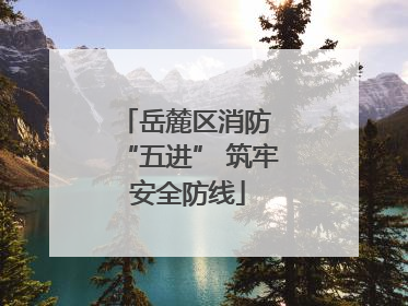 岳麓区消防 “五进” 筑牢安全防线
