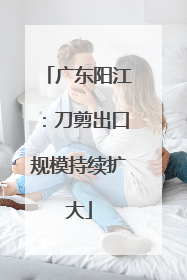 广东阳江：刀剪出口规模持续扩大