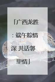 广西龙胜：端午粽情深 共话邻里情