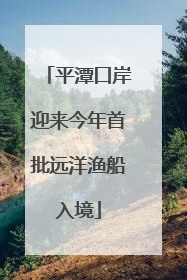 平潭口岸迎来今年首批远洋渔船入境