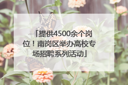 提供4500余个岗位！南岗区举办高校专场招聘系列活动