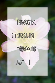 探访长江源头的“绿色邮局”