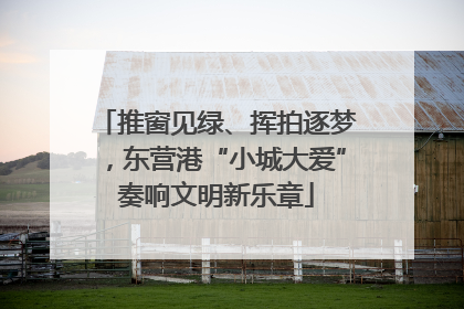 推窗见绿、挥拍逐梦，东营港“小城大爱”奏响文明新乐章