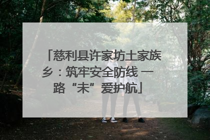 慈利县许家坊土家族乡：筑牢安全防线 一路“未”爱护航