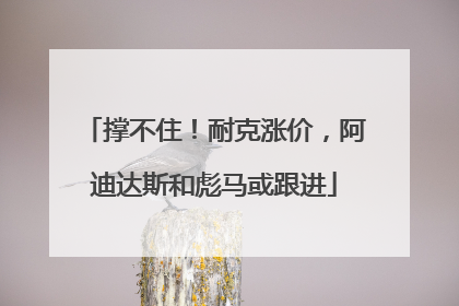 撑不住！耐克涨价，阿迪达斯和彪马或跟进
