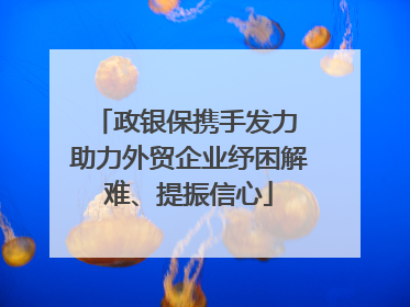 政银保携手发力 助力外贸企业纾困解难、提振信心