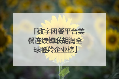 数字团餐平台美餐连续蝉联胡润全球瞪羚企业榜