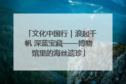 文化中国行｜浪起千帆 深蓝宝藏——博物馆里的海丝遗珍