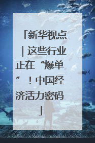 新华视点｜这些行业正在“爆单”！中国经济活力密码