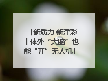 新质力 新津彩丨体外“大脑”也能“开”无人机