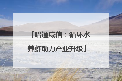 昭通威信：循环水养虾助力产业升级