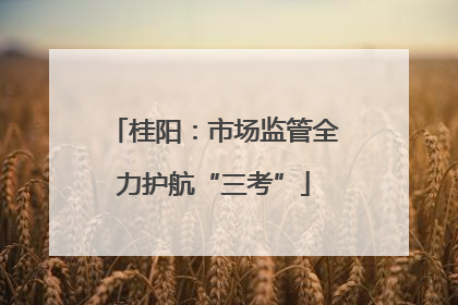 桂阳：市场监管全力护航“三考”