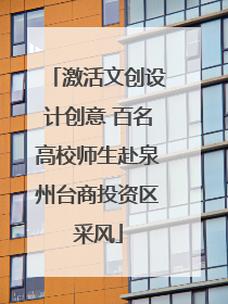 激活文创设计创意 百名高校师生赴泉州台商投资区采风