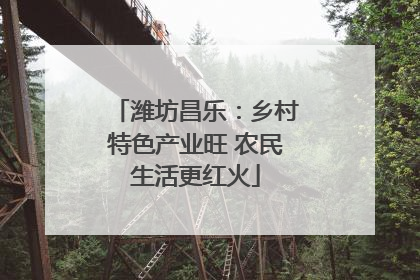 潍坊昌乐：乡村特色产业旺 农民生活更红火