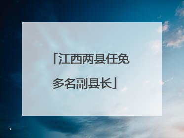 江西两县任免多名副县长
