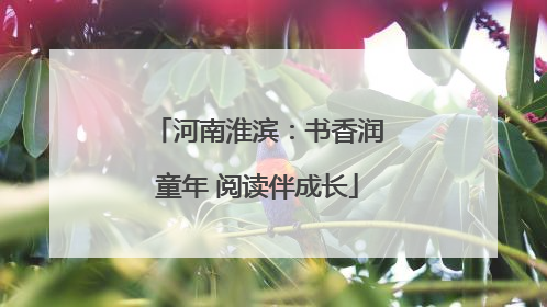 河南淮滨：书香润童年 阅读伴成长