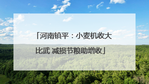 河南镇平：小麦机收大比武 减损节粮助增收