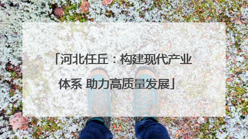 河北任丘：构建现代产业体系 助力高质量发展