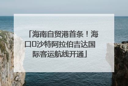 海南自贸港首条！海口⇌沙特阿拉伯吉达国际客运航线开通