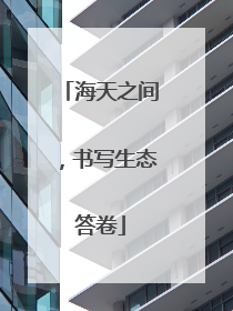 海天之间，书写生态答卷