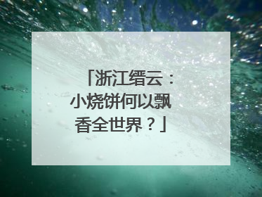 浙江缙云：小烧饼何以飘香全世界？