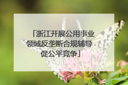 浙江开展公用事业领域反垄断合规辅导 促公平竞争