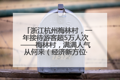 浙江杭州梅林村，一年接待游客超5万人次——梅林村，满满人气从何来（经济新方位·农村消费观察）