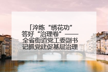 淬炼“绣花功” 答好“治理卷”——全省街道党工委副书记抓党建促基层治理培训示范班侧记