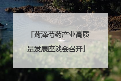 菏泽芍药产业高质量发展座谈会召开