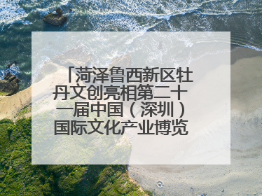 菏泽鲁西新区牡丹文创亮相第二十一届中国（深圳）国际文化产业博览交易会