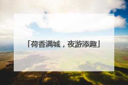 荷香满城，夜游添趣