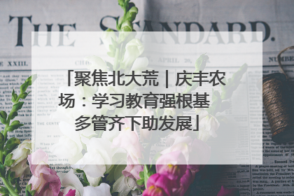 聚焦北大荒｜庆丰农场：学习教育强根基 多管齐下助发展
