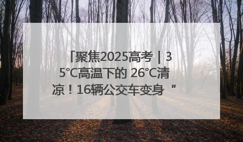 聚焦2025高考｜35℃高温下的 26℃清凉！16辆公交车变身“助考驿站”为高考护航