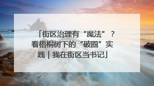 街区治理有“魔法”？看梧桐树下的“破圈”实践｜我在街区当书记