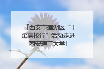 西安市莲湖区“千企高校行”活动走进西安理工大学