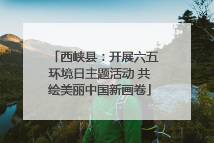西峡县：开展六五环境日主题活动 共绘美丽中国新画卷