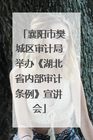 襄阳市樊城区审计局举办《湖北省内部审计条例》宣讲会