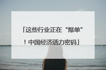 这些行业正在“爆单”！中国经济活力密码