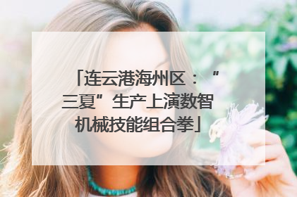连云港海州区：“三夏”生产上演数智机械技能组合拳