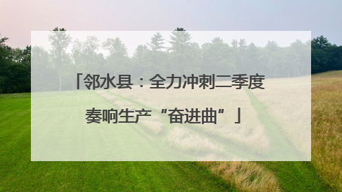 邻水县：全力冲刺二季度 奏响生产“奋进曲”