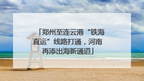 郑州至连云港“铁海直运”线路打通，河南再添出海新通道