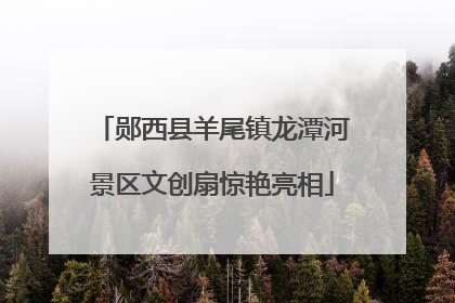 郧西县羊尾镇龙潭河景区文创扇惊艳亮相