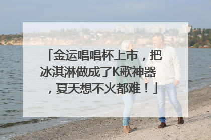 金运唱唱杯上市，把冰淇淋做成了K歌神器，夏天想不火都难！