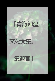 青海河湟文化大集开集迎客
