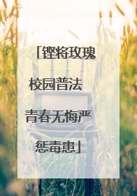 铿将玫瑰校园普法 青春无悔严惩毒患
