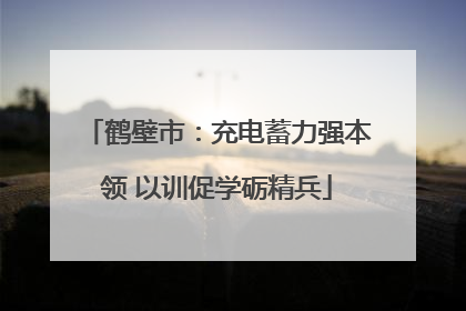 鹤壁市：充电蓄力强本领 以训促学砺精兵