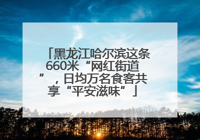 黑龙江哈尔滨这条660米“网红街道”，日均万名食客共享“平安滋味”