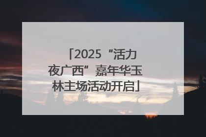 2025“活力夜广西”嘉年华玉林主场活动开启