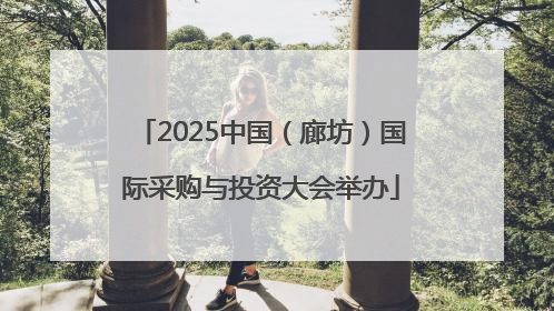 2025中国（廊坊）国际采购与投资大会举办