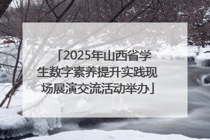 2025年山西省学生数字素养提升实践现场展演交流活动举办